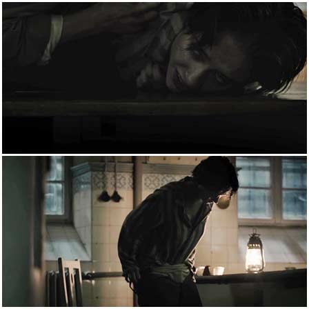 Military man rape a female prisoner of a Nazi concentration camp