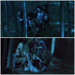 Three asian male raped a woman in the woods