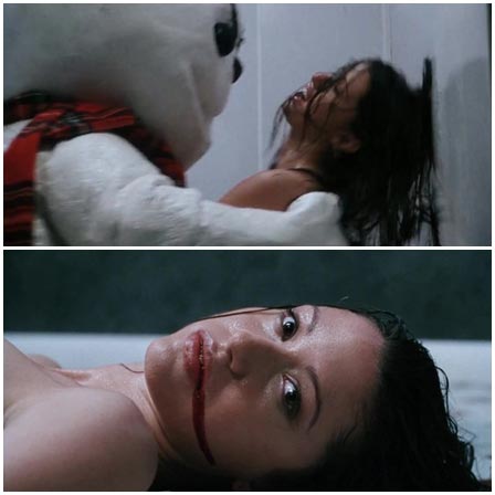 Woman is brutally raped by a snowman in the bathtub