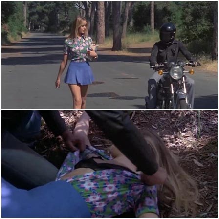 Petite blonde raped by biker gang