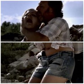 Rip off clothes and molested girl in front of boyfriend