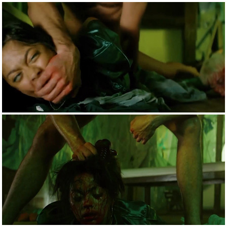 Raped a girl in front of a gay then pissed 