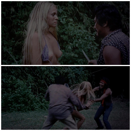 Drunk bandits have fun with captive girls