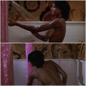 Nude Pam Grier shower scene in Friday Foster (1975)