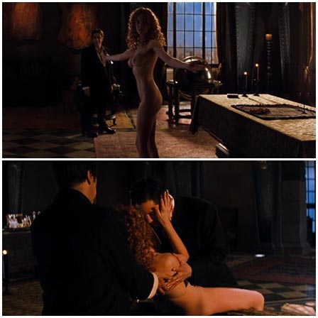 Naked Charlize Theron, Connie Nielsen, Tamara Tunie @ The Devil's Advocate (1997) Nude Scenes