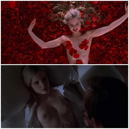 Naked Mena Suvari, Thora Birch @ American Beauty (1999)