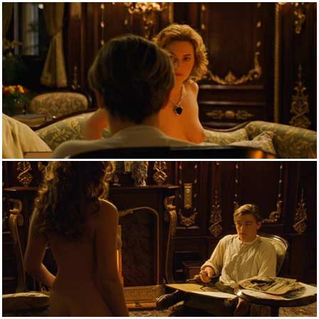 Naked Kate Winslet @ Titanic (1997)