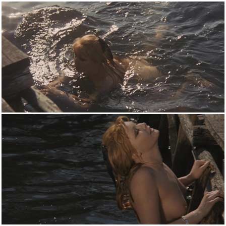 Naked Brigitte Skay@A Bay of Blood (1971)