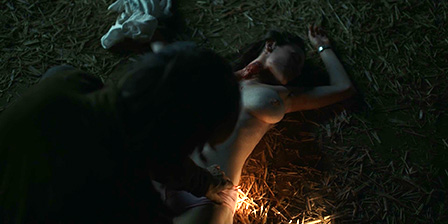 Death fetish scene #1347 (stabbed, naked dead woman)