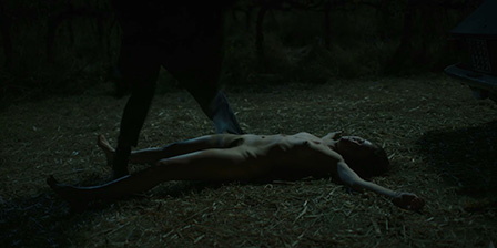 Death fetish scene #1348 (stabbed, naked dead woman)