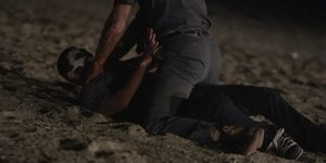 Male Death fetish scene #5 (strangled, dead man)