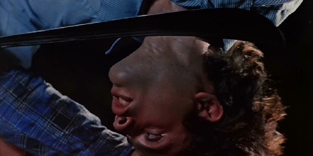 Male Death fetish scene #11 (hanging upside down, cut throat)